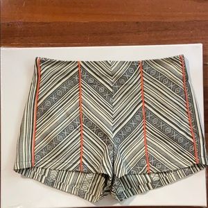 Trendy patterned beach shorts